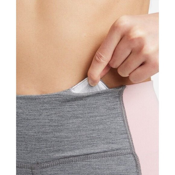 Nike Womens plus Dri-fit Color-Block MidRise 7/8 Tights gray Size 1X MSRP $60 - Picture 4 of 7